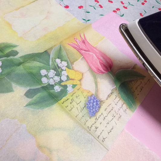 decoupage su gomma crepla modellabile 2 mm con tovagliolo teletta fommy ferro da stiro
