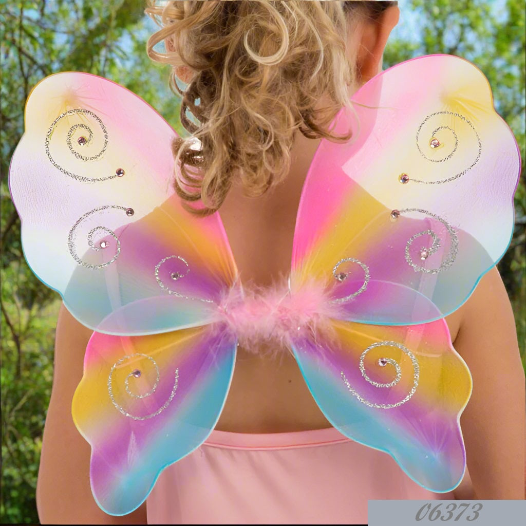 Coccinella farfalla ali colorate tulle costume carnevale fai da te