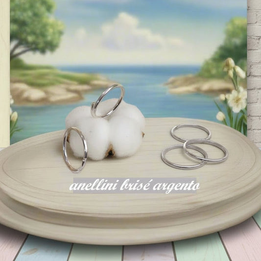 cerchietti anellini aperti tagliati brisè fai da te gioielli di bigiotteria perline orecchini braccialetti spille anelli collane