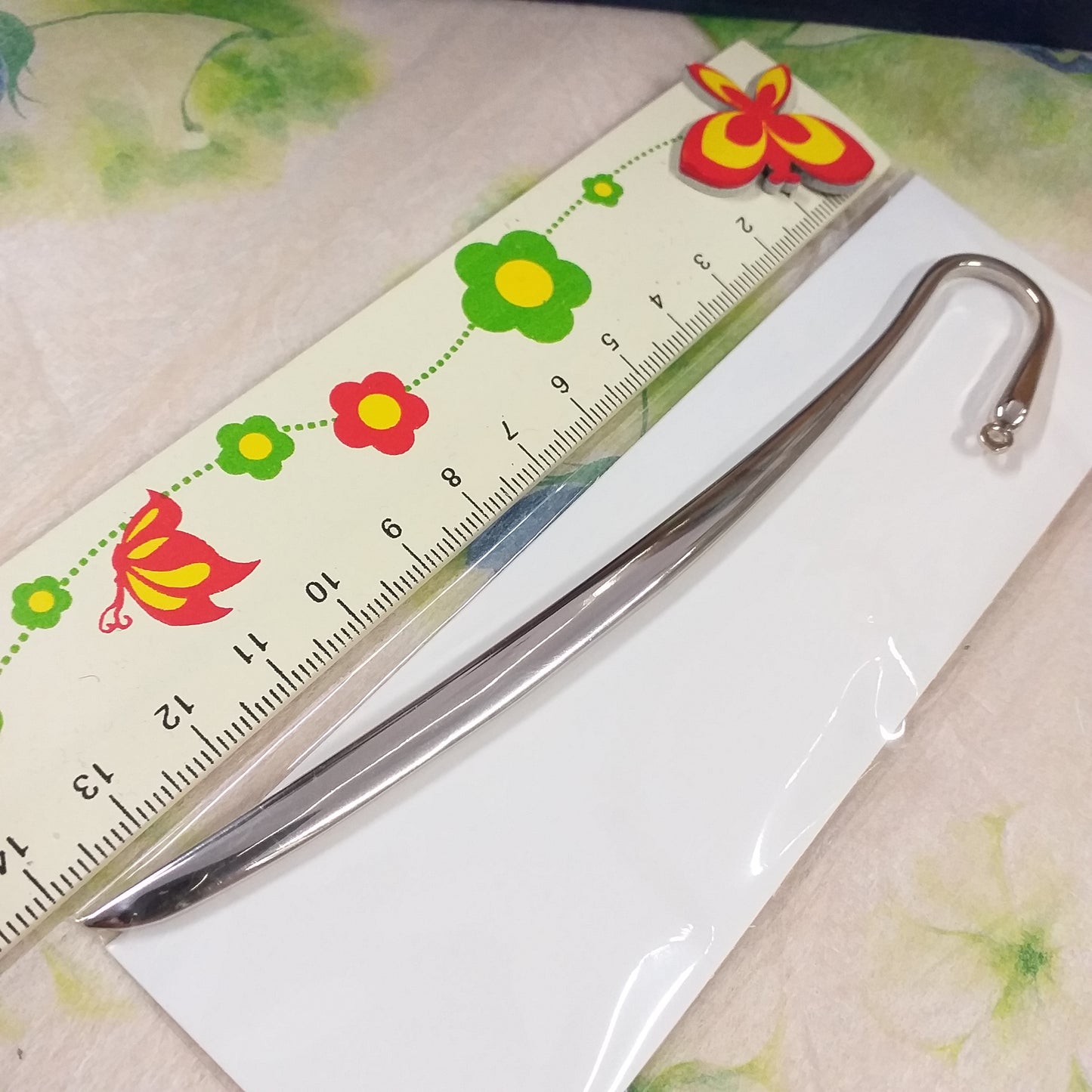 13.5 cm aste di metallo basi per segnalibro fai da te bigiotteria bomboniere con occhiello per ciondoli charms bijoux perline