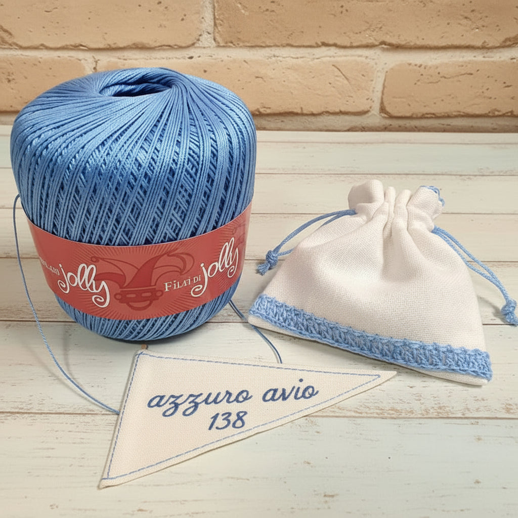 azzurro avio gomitolo 100 g offerta stock filo numero 8 di scozia filato cotone per uncinetto 1.00-1.75 uso crochet lavori con uncino ferri da calza a maglia presine coperte borse scialle