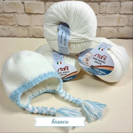 lana merino neonato bebè baby ideale filato per copertina cappello cuffia berretto scarpine golfino tutina