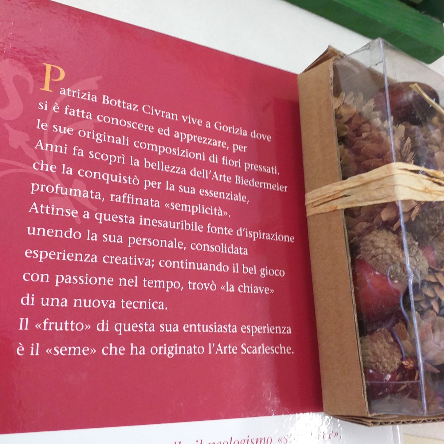 spiegazione manuale del kit lavoretti regali decorazioni fai da te scarlesco Biedermeier