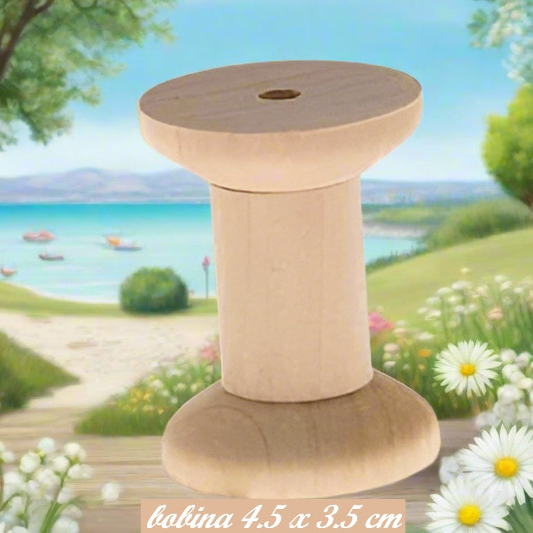 occorrente creare seggiola sedia natalizia bambola rocchetti bobine legno porta-filo avvolgitore spago cavetti