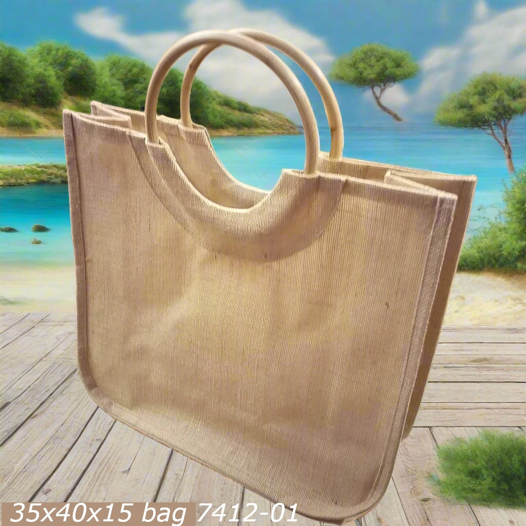 rettangolare 35 x 40 x 15 cm borsa juta impermeabile da rivestire uncinetto scritte nomi frasi tricotin tubolare corda con manici bambù forma cerchio per mattonelle granny
