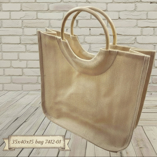 rettangolare 35 x 40 x 15 cm borsa juta impermeabile da rivestire uncinetto scritte nomi frasi tricotin tubolare corda con manici bambù forma cerchio per mattonelle granny