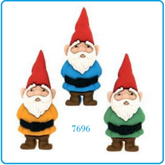 gnomi nordici del bosco bottoni natalizi vetrina bottoncini decorativi particolari creativi da cucire per addobbi albero Natale confezione regalo packaging vetrinistica
