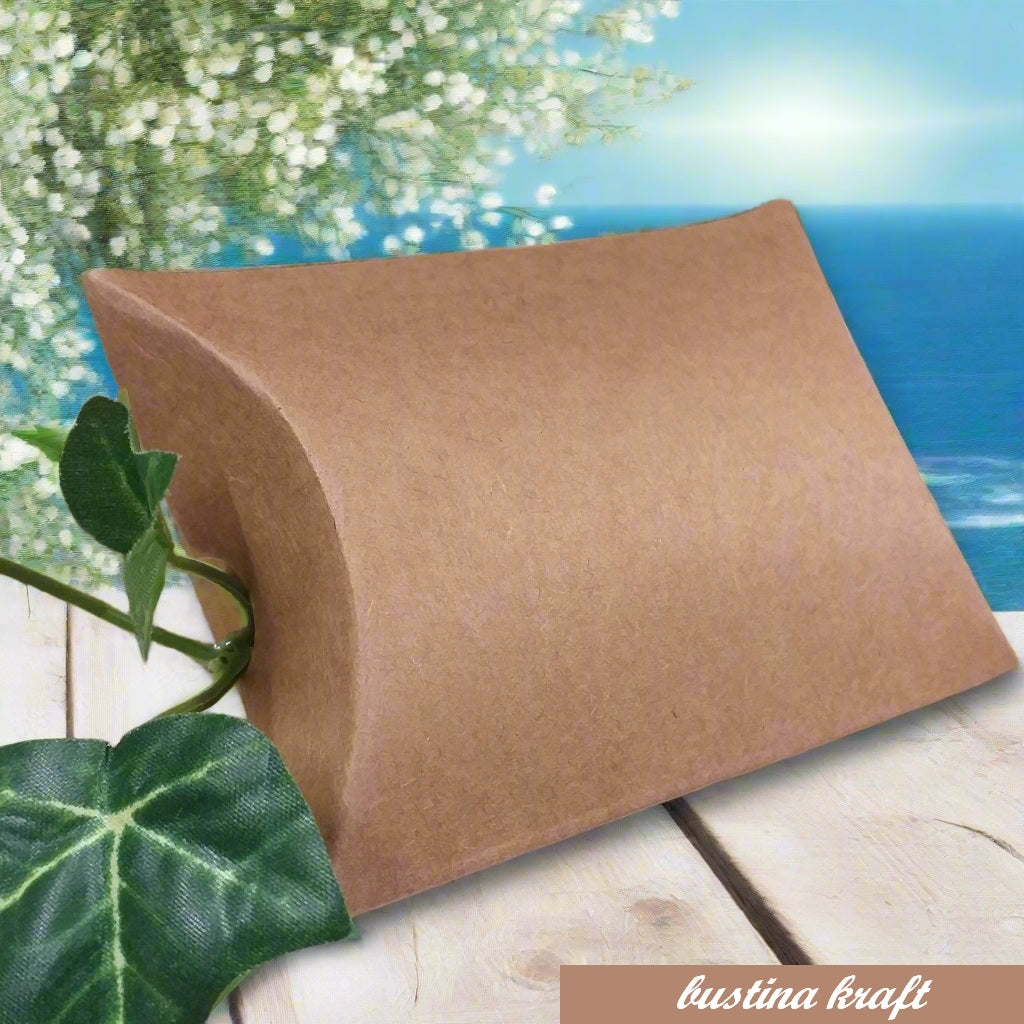 bustina avana cartone liscio kraft scatoline portaconfetti fai da te bomboniere compleanno uso confezionamento confetti packaging ricordini souvenir bijoux
