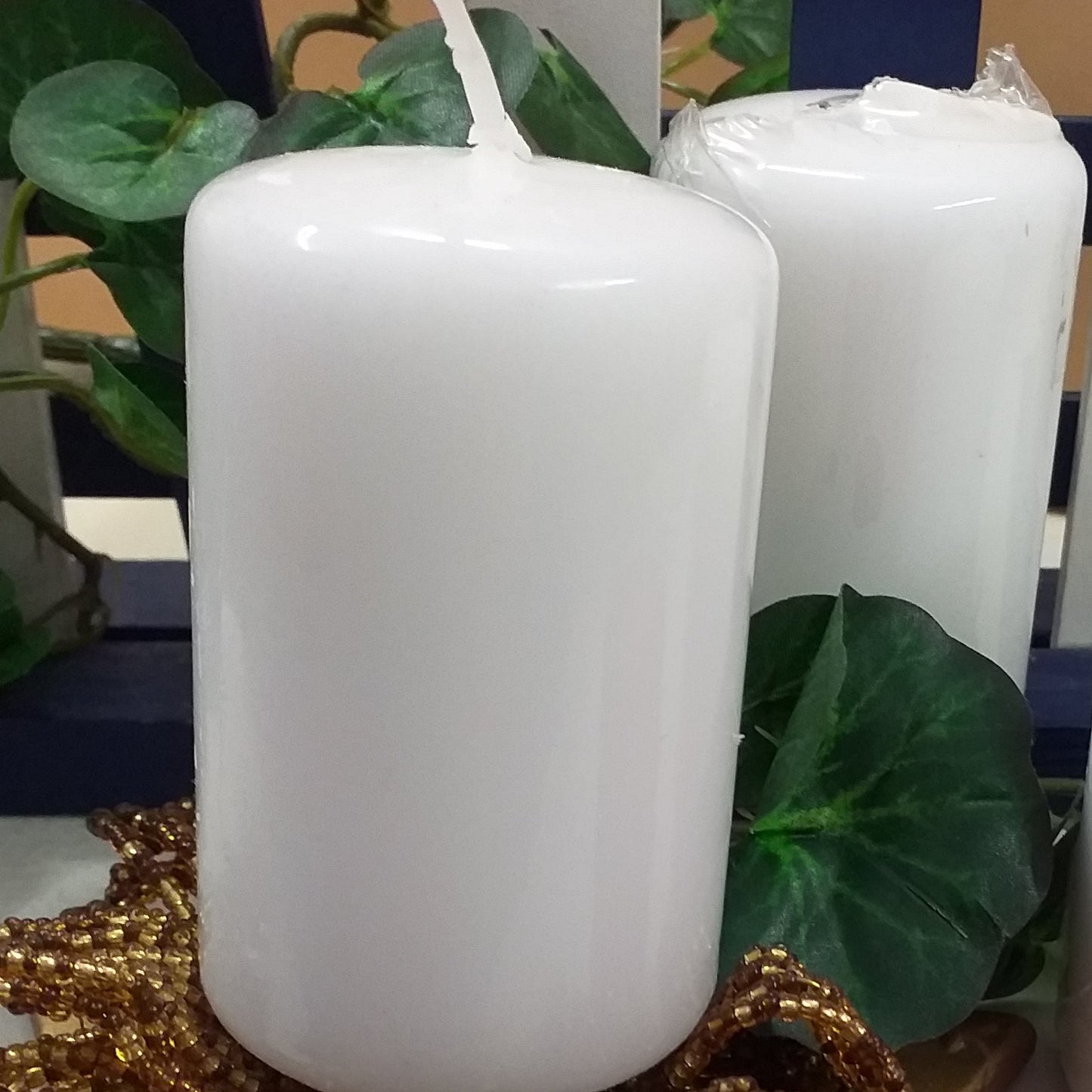 120 x 60 mm cera bianca tedesca shop online forma cilindrica candela moccolo cero da decorare fai da te per composizioni floreali centrotavola corona avvento natale packaging idea regalo vetrinistica con fiori