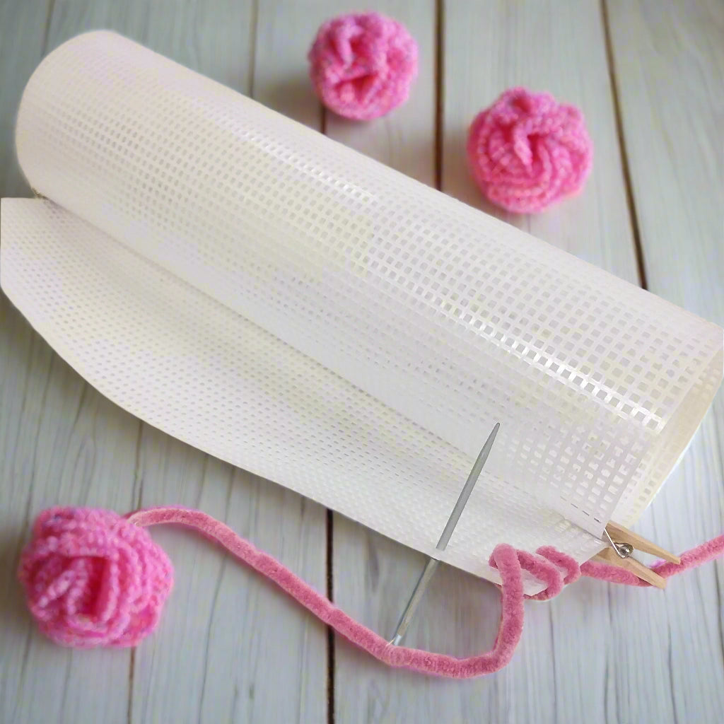 10 Reti Plastic Canvas 30x20cm - Per Uncinetto, Borse Fai Da Te, Maglia 3mm - Foto 12