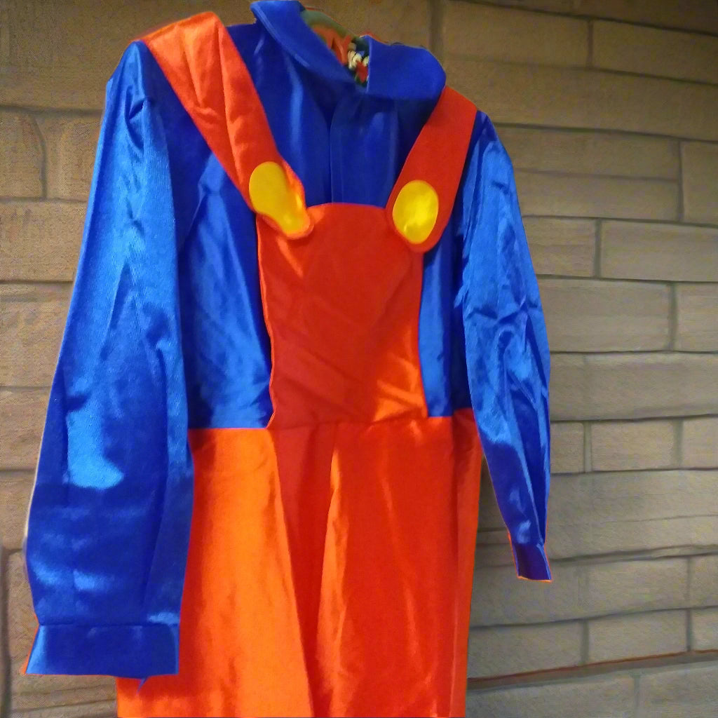 tuta da meccanico costume di carnevale abito vestito per bambini 6-7 anni taglia II