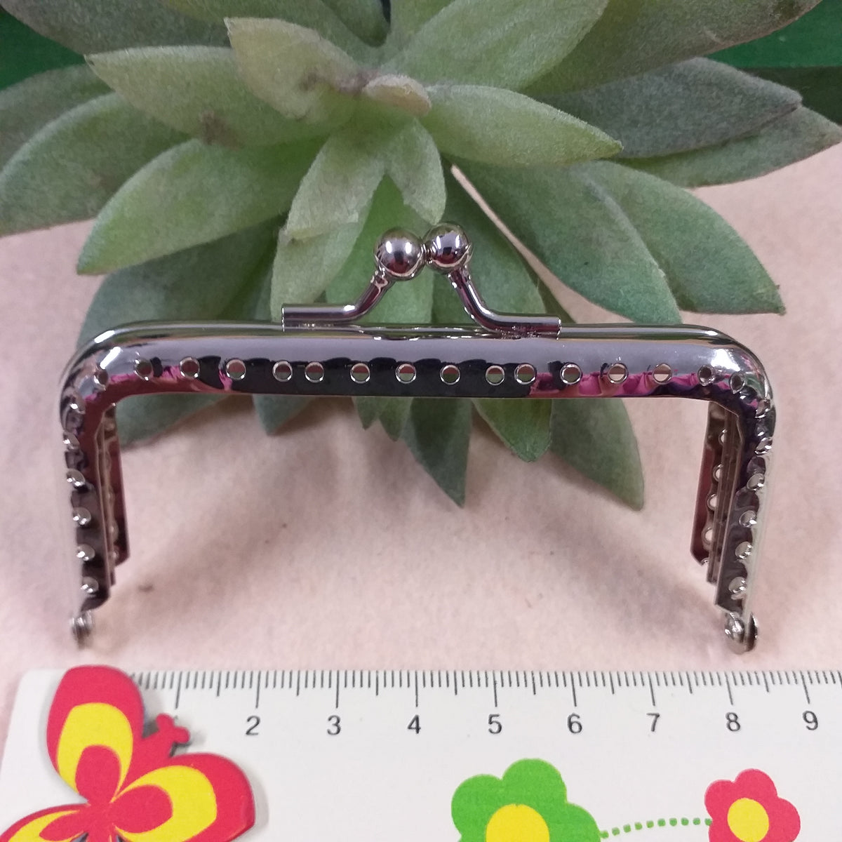 Chiusure Per Borse Clic Clac | 4 Pezzi, Telaio Metallo 20.5cm, Per Portamonete Fai Da Te - Foto 7