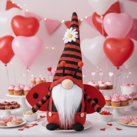 fai da te confezione regalo San Valentino bambola di pupazzi gnomi pannolenci uncinetto confezionamento