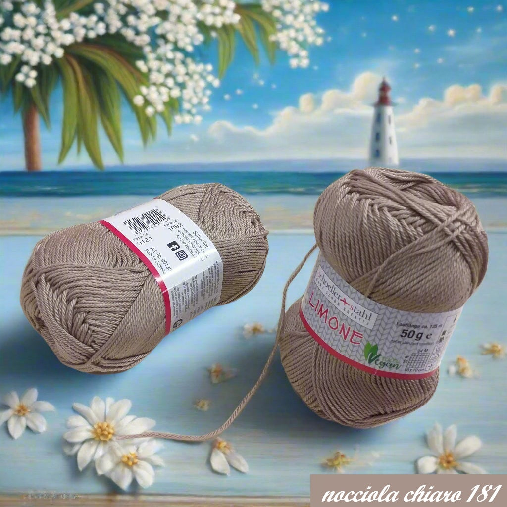 filato grosso nocciola chiaro 181 stafil-schoeller limone lana stock filo di cotone per uncinetto ferri lavori a maglia 3-4 uso sferruzzare crochet top canotta costumi estivi scialli maglie sandali espadrillas capelli bambole di pezza moda mare abbigliamento