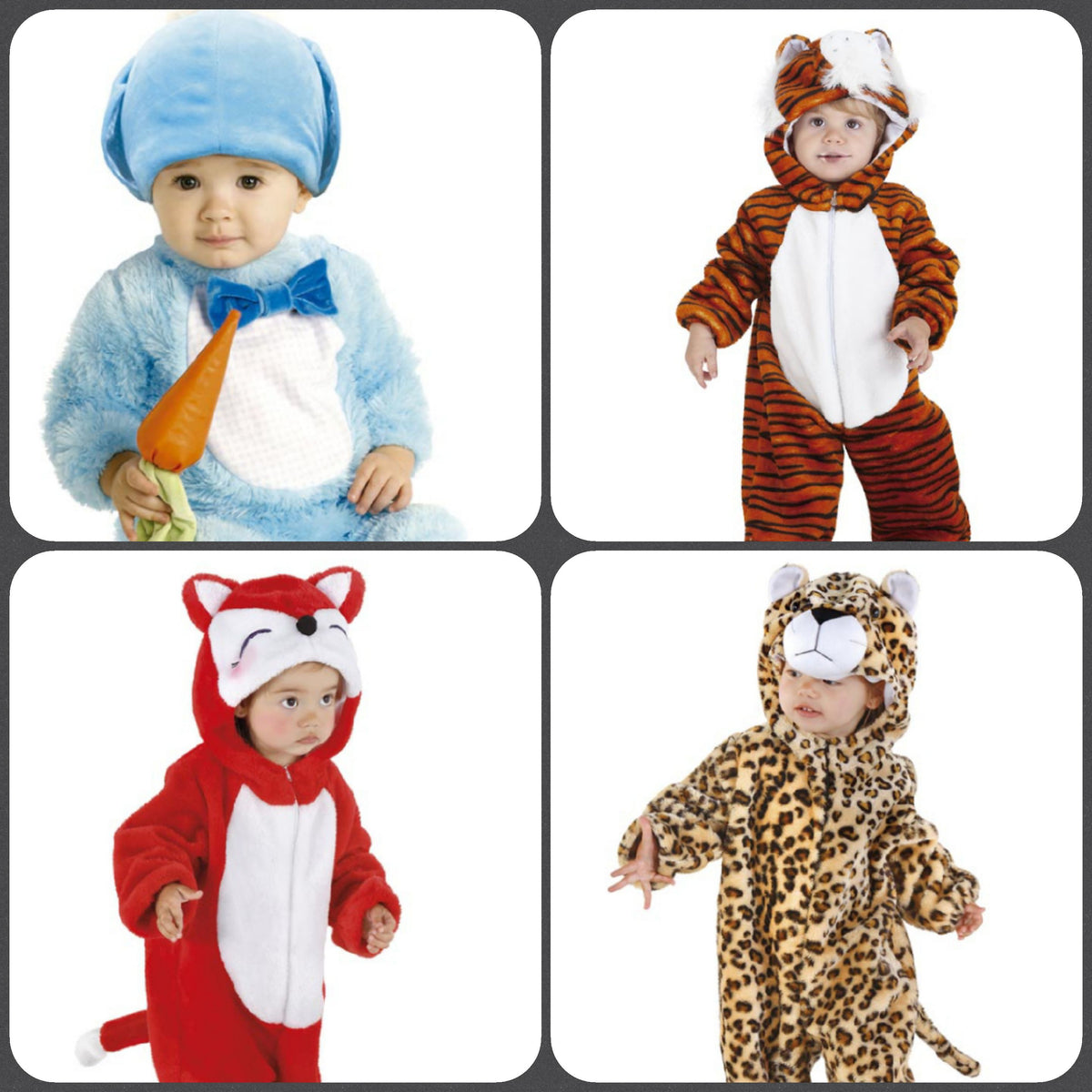 Carnevale vestito bimbo bimba 1 anno costume 12-18 mesi animali