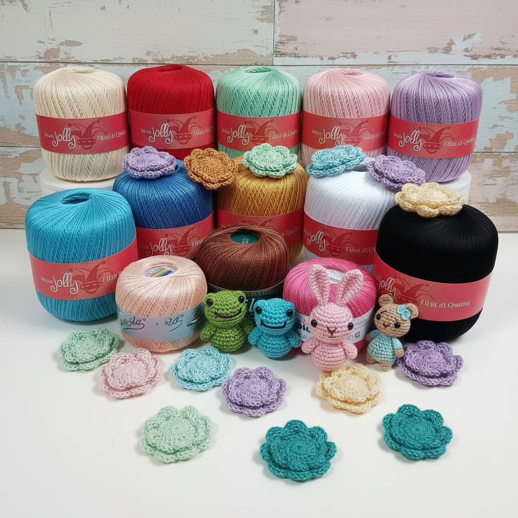 Numero filato cotone uncinetto offerta gomitoli filo