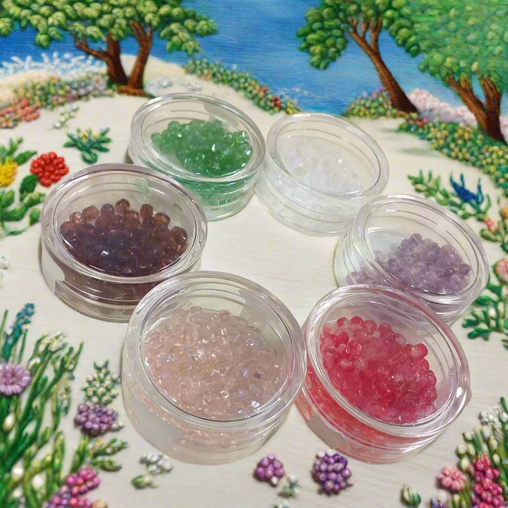 rosa quarzo ambra marrone cristallo rosso acquamarina smeraldo lilla ametista mezzi cristalli sfaccettati perline collane e bigiotteria offerta perle 4 mm uso intreccio tessitura animaletti orecchini