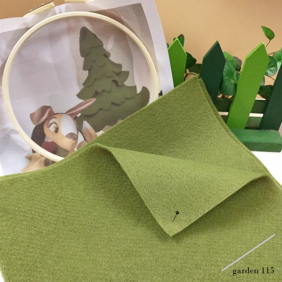 garden 115 verde bambola di pupazzo cerbiatta melody presenta feltro modellabile Renkalik stoffa tessuto termoformabile per tecnica stampi fiori Natale albero abete composizione floreale