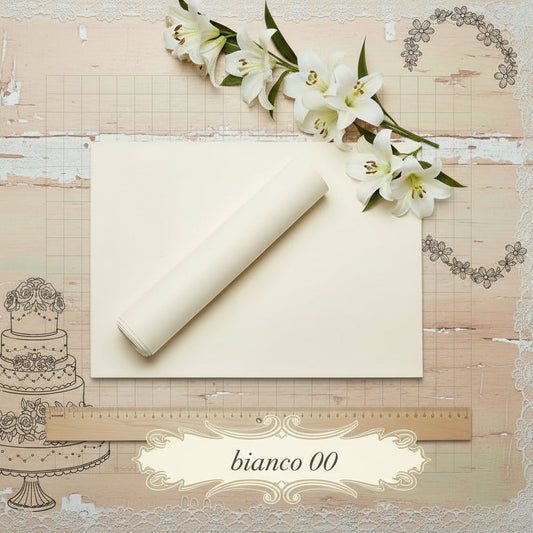 fommy bianco foglio gomma eva carta crepla da riscaldare e modellare per creare torte scenografiche e fiori gigli per addobbi matrimonio