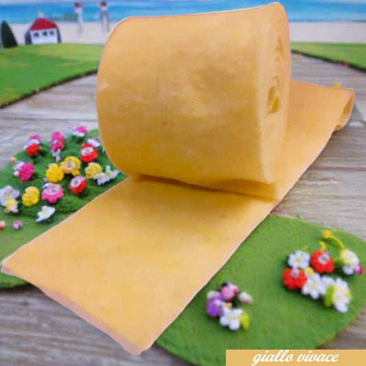 giallo vivace Pasqua lavoretti feltro di panno lana cotta modellabile uso creare bambola gnomi elfi bosco addobbi decorazioni natalizie