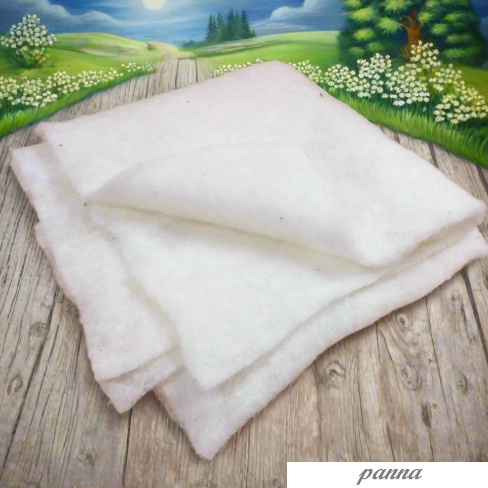colore panna feltro lana vello Stafil-Lehner Filz Ultima Wolle tessuto morbido modellabile panno stoffa spessore 4 mm fai da te idee creazioni natalizie bambole angioletti pigotte pasquali coniglietti tecnica ago infeltrimento