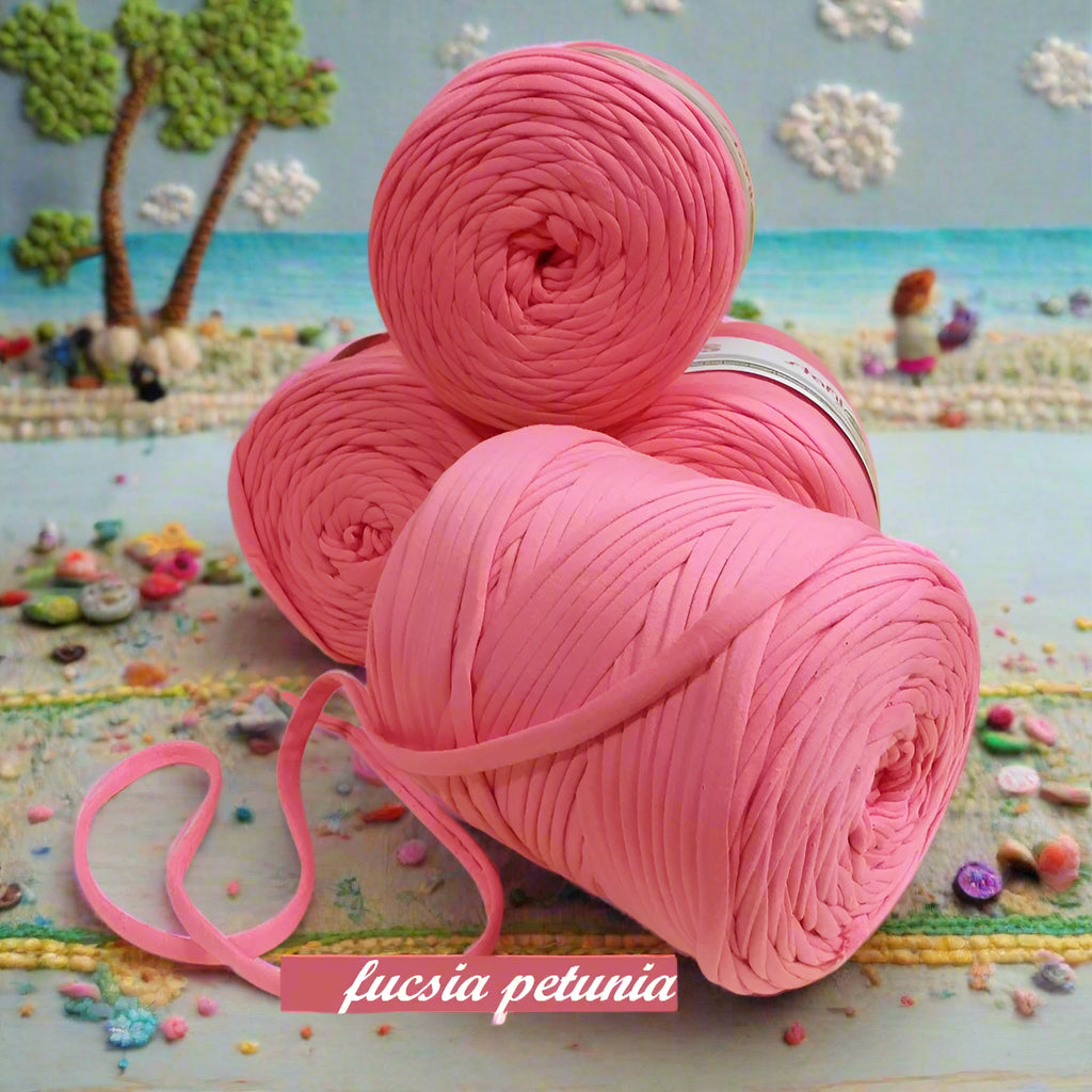 fucsia petunia fettuccia cotone elastico stafil Noodles per borse uncinetto estive pochette clutch bags sacca mare abbigliamento moda sportina borsina cestini bimbi pelosetti cucce culle