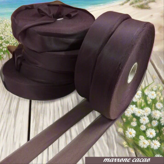 2025 marrone scuro cacao 4 cm pizza di lycra piatta alta larga filato uncinetto elastane elasticizzato per creazioni borse pochette fettuccia crochet clutch bags cestini tappeti cuscini di maglina stafil jersey