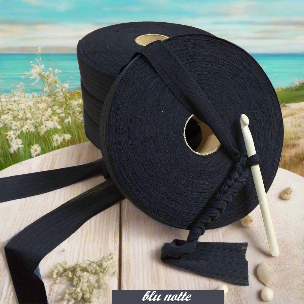 blu notte lycra-soft pizza fettuccia borse uncinetto morbida sottile uso crochet bags clutch pochette sacca mare estive abbigliamento moda bustine spiaggia piscina