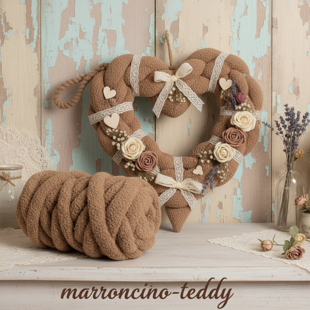 Filato gigante imbottito marshmallow borse chunky - cotone e bouclè