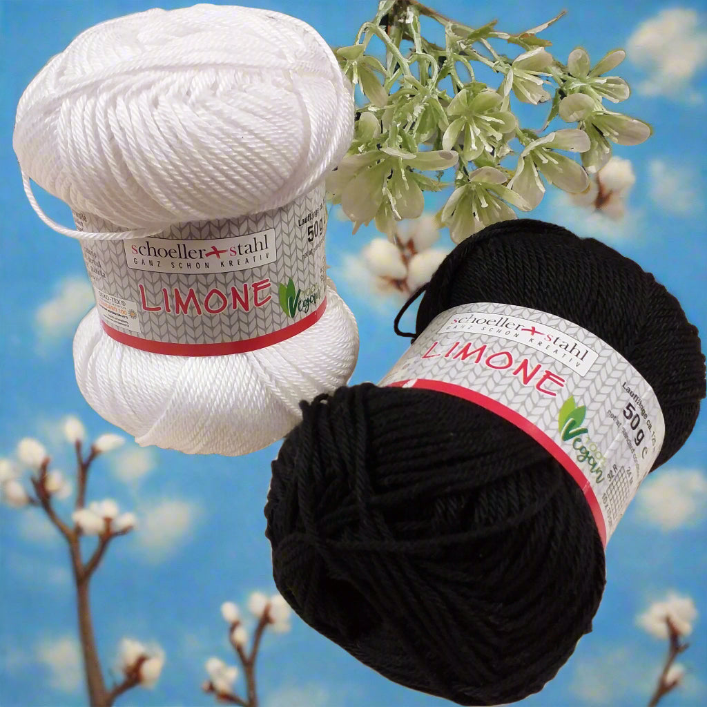 colori bianco e nero stafil-schoeller limone stock filo di cotone grosso per uncinetto ferri lavori a maglia 3-4 uso sferruzzare crochet top canotta costumi estivi scialli maglie sandali espadrillas capelli bambole di pezza moda mare abbigliamento