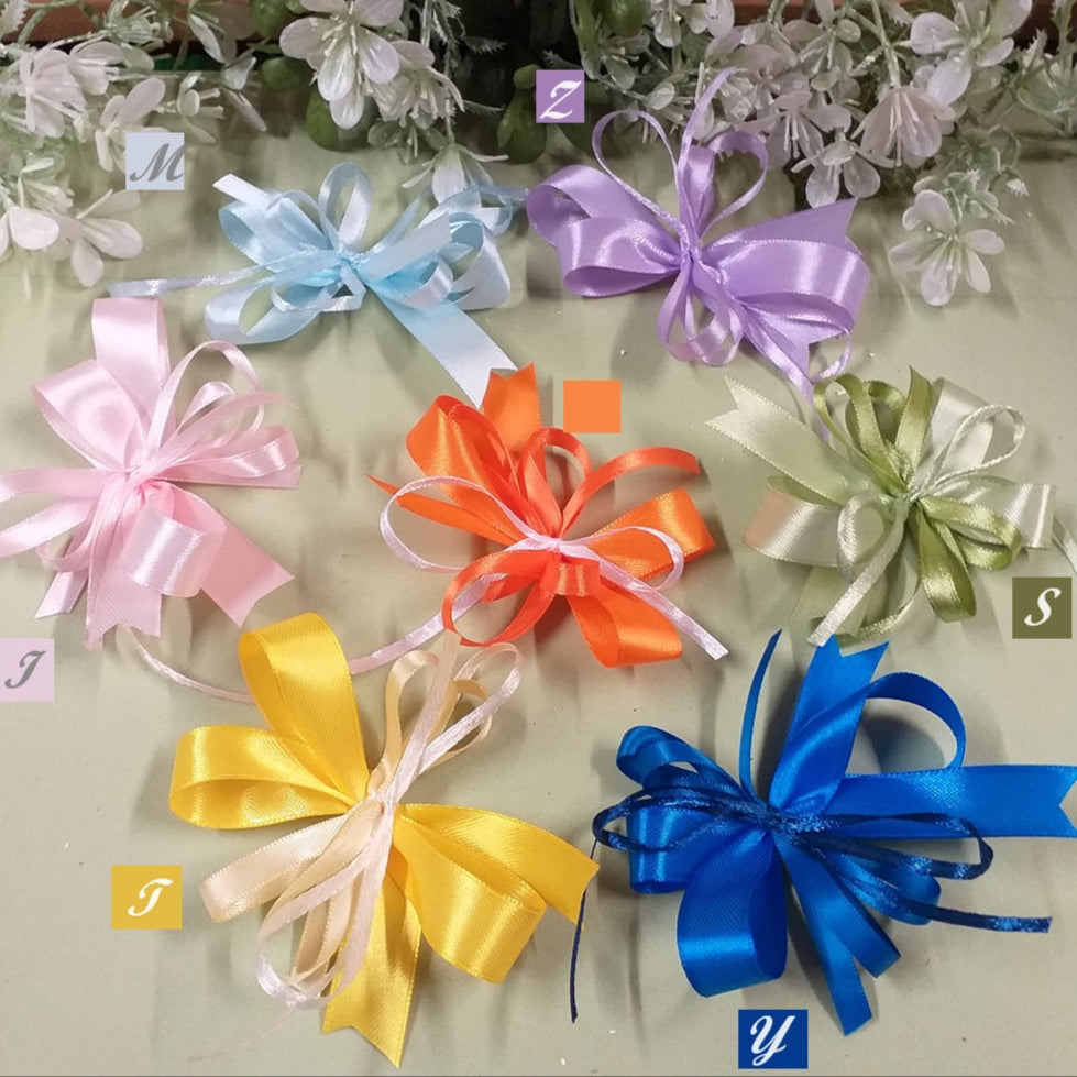 200 Fiocchetti Nastro Raso Rosa - Mini Fiocchi Per Bomboniere, Matrimoni, Compleanni - Foto 2