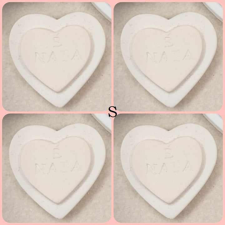 gessetti profumati scritta frase è nata shop online negozio ricordini oggettini regalini bomboniere baby shower nascita Battesimo assortimento rosa bianco femminuccia bambina