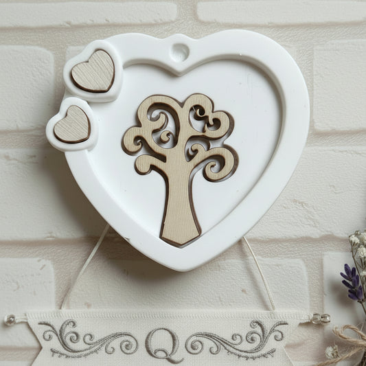 cuore gessetto albero della vita legno da profumare fai da te bomboniere e ricordini segnaposto packaging vetrinistica matrimonio compleanno san valentino festa della mamma anniversario di nozze