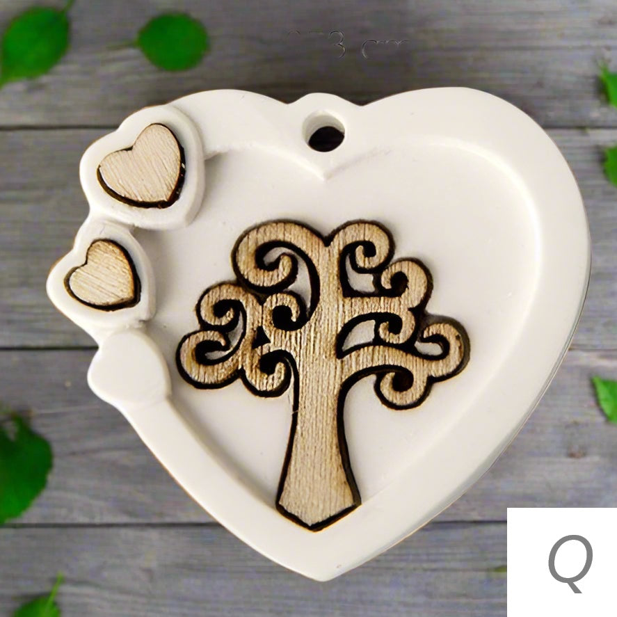 cuore gessetto albero della vita legno da profumare fai da te bomboniere e ricordini segnaposto packaging vetrinistica matrimonio compleanno san valentino festa della mamma anniversario di nozze