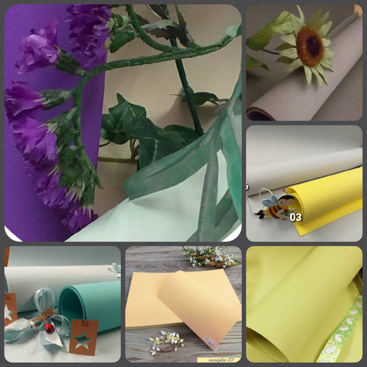 carta eva shop colori fommy 2 mm gomma crepla spessa morbida modellabile verde salvia marrone scuro viola vaniglia tiffani-chiaro e scuro verde pastello uso lavoretti creativi bambini fiori giganti torte scenografiche compleanno