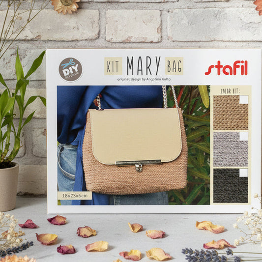 colore beige cammello kit completo borse uncinetto fai da te corda macramè filo cotone cordoncini cordini cerati accessori chiusure tracolla catenella diy bag filato stafil