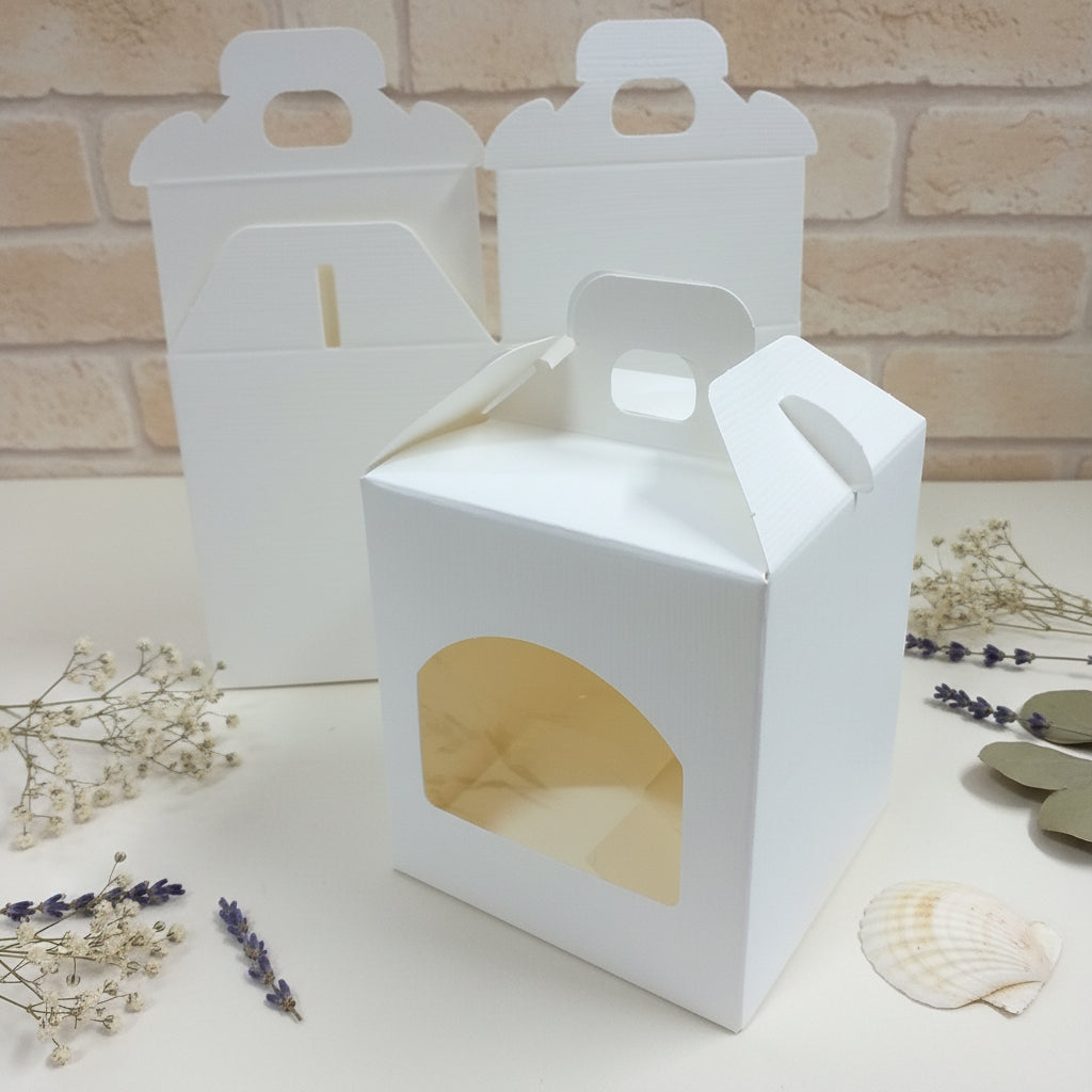 90 x 90 x 100 seta bianco Scotton Spa gift box idea fai da te confezionare regalo bomboniera ricordino packaging candela scatola porta vasetti barattoli miele marmellata candela spargere fiori margherite allestimento