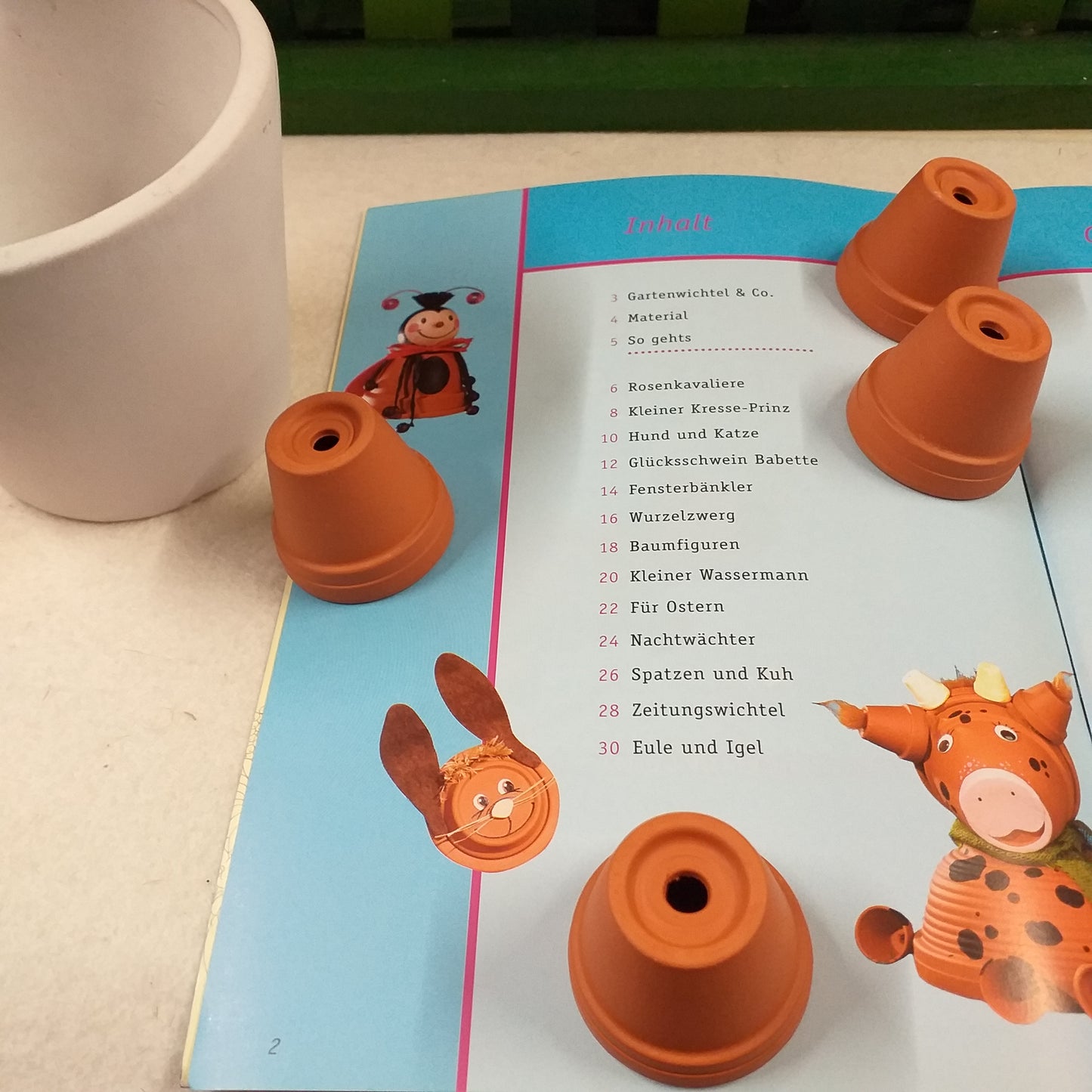 Inhalt di Figuren & Tiere mit Tontöpfen pupazzi figure e animali con vasetti terracotta di vasi tecnica lavoretti creativi facili pasquali per bambini con miniature di coccio