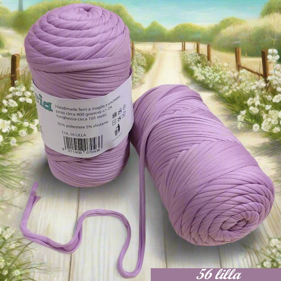 lilla crochet shop lycra soft fettuccia borse uncinetto merceria accessori servizio mas produttore PL4000 poliestere con elastane morbida uso crochet pochette clutch bags abbigliamento moda shopper cestini