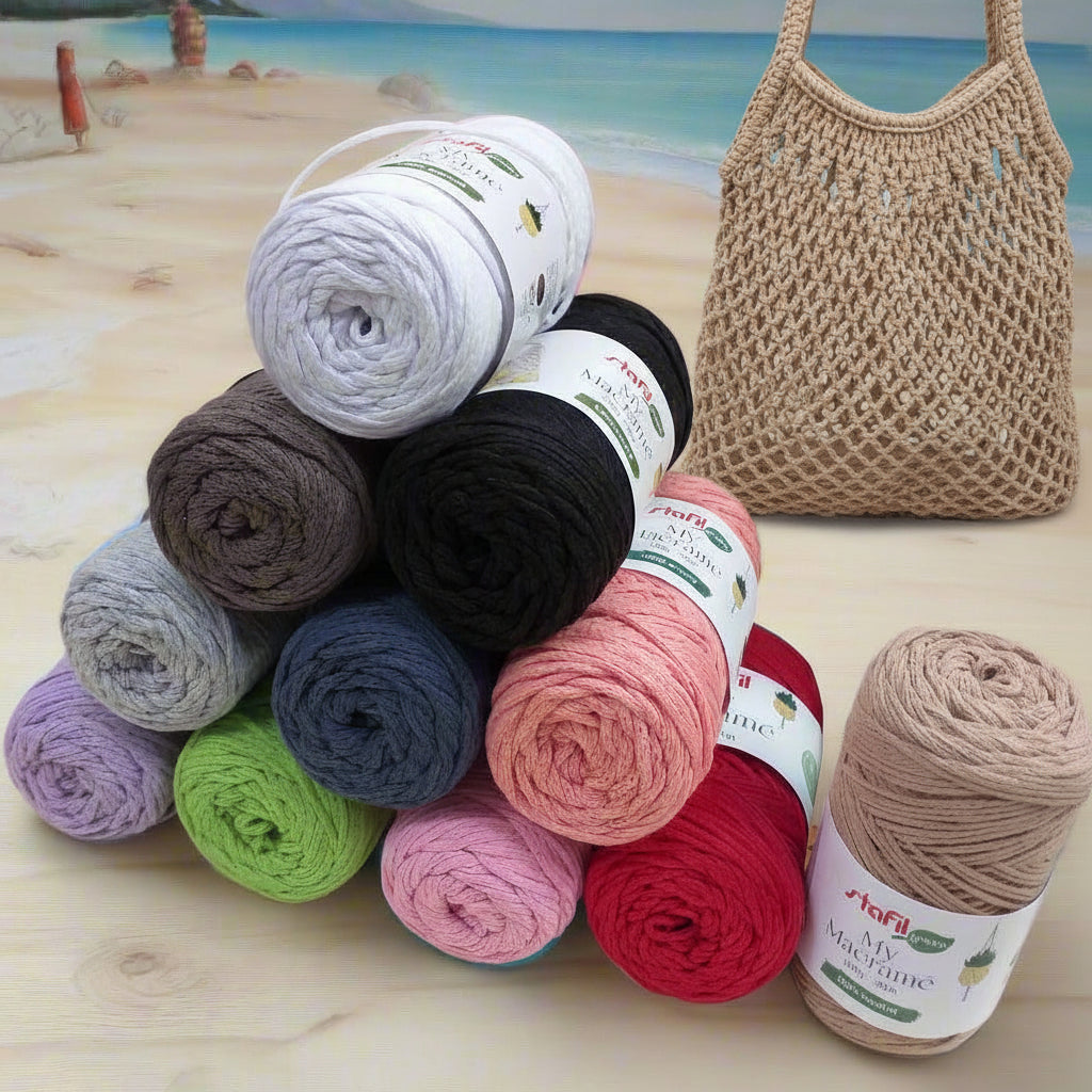 Filo Macramè 2mm X 30m - 18 Rotoli Cotone Per Lavori Fai Da Te, Borse E Decorazioni - Foto 1