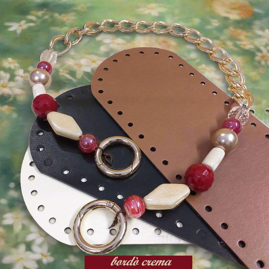 Manici catena perle borse uncinetto accessori fai da te e fettuccia