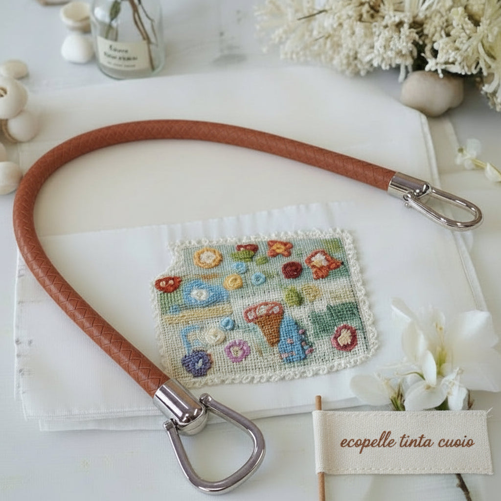 colore beige tinta cuoio manico ecopelle intrecciata con attacchi finali per borse artigianali uncinetto pochette di stoffa tessuto ricamato clutch bags estive moda mare shopper di paglia rafia cordino