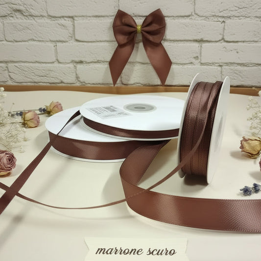 marrone scuro nastri raso economici bomboniere fai da te packaging confezioni scatole regalo pasticceria enogastronomia decorazioni pasquali