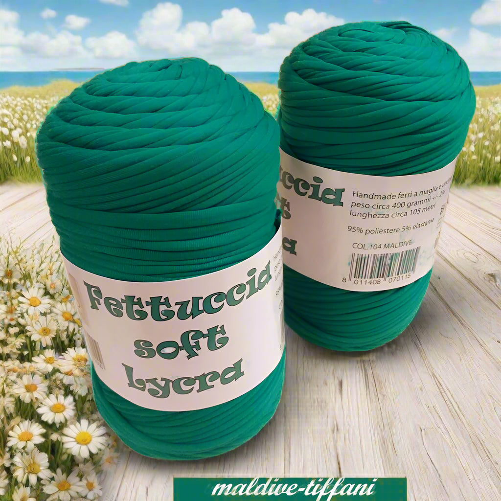 maldive-tiffani crochet shop lycra soft fettuccia borse uncinetto merceria accessori servizio mas produttore PL4000 poliestere con elastane morbida uso crochet pochette clutch bags abbigliamento moda shopper cestini