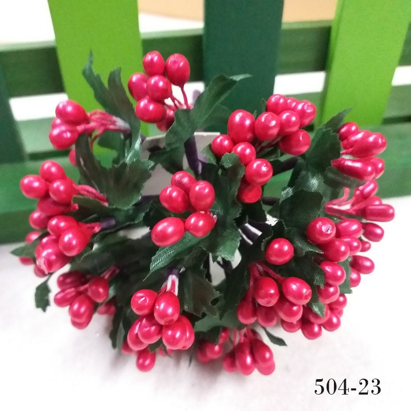 mini bacche rosse 6-8 mm frutta artificiale uso decorazioni Natale vetrine casa hobby creativi bomboniere fai da te creare alberi bonsai piante perline packaging vetrinistica confezionamento regali addobbi
