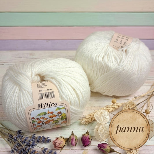 colore panna gomitolo 50 grammi circa 150 metri made in Italy filato italiano misto lana acrilico sintetico vetrina colori autunnali inverno uso scaldacollo sciarpe maglioni cappotti gilet copertine stole cappelli berretti cuffie guanti