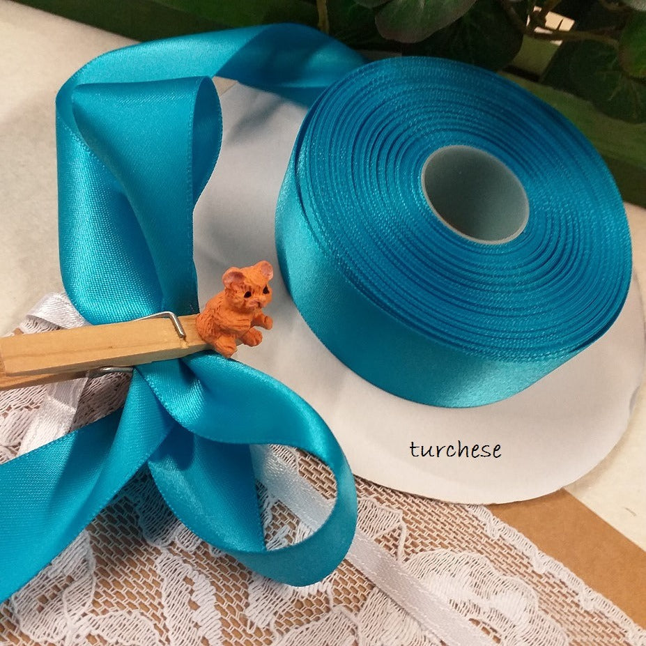 turchese idea creare fiocchi con nastri di raso decorativi cucito creativo addobbi confezioni regalo packaging fioristi bomboniere bouquet sposa