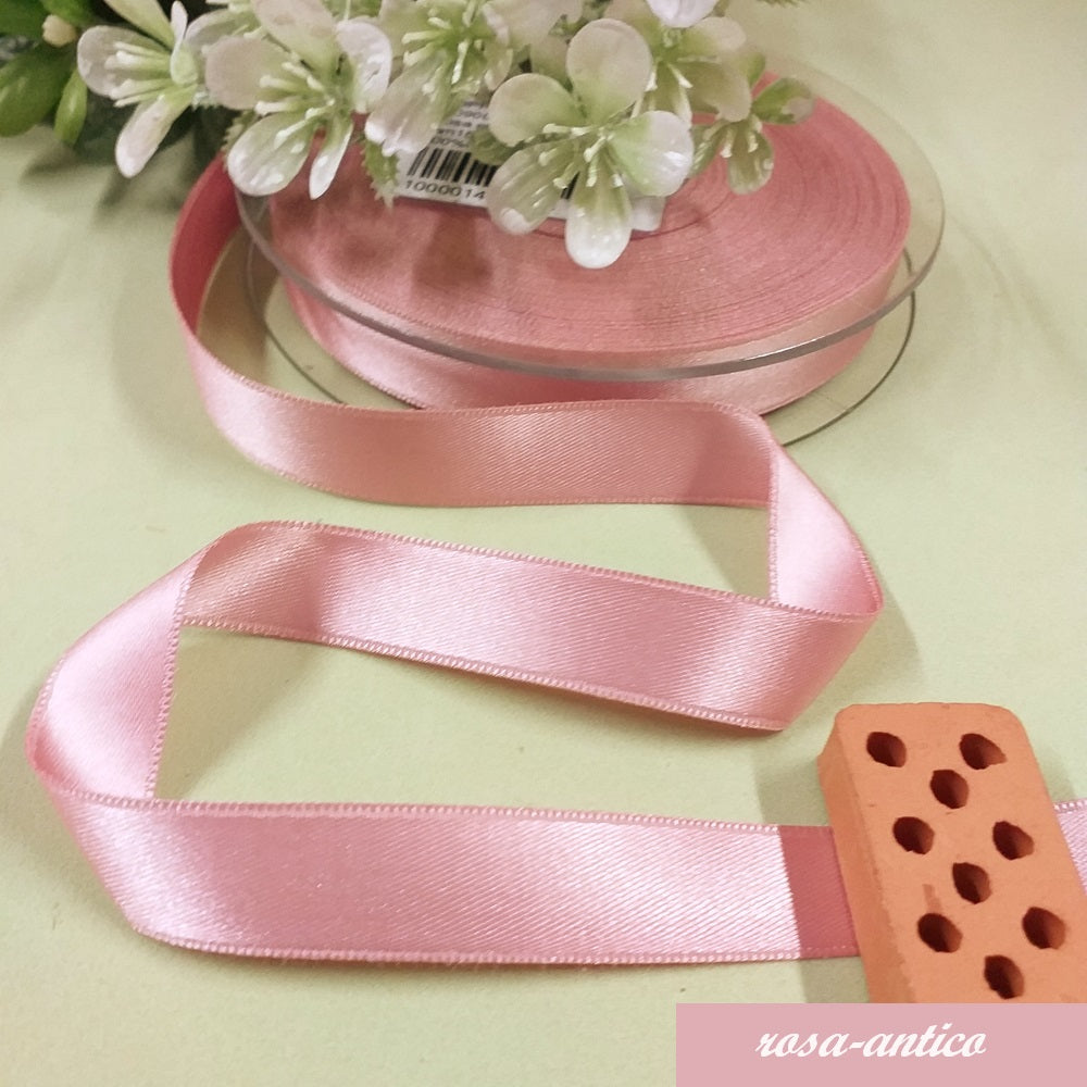 rosa antico negozio shop vendita 15 mm nastri decorativi raso stoffa uso per hobbistica lavoretti cucito creativo bomboniere fai da te addobbi Pasqua confezioni regalo natalizie packaging vetrinistica