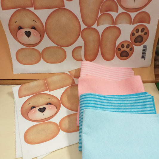 orsetto Babe Renkalik pannello pannolenci stampato nascita bebè baby azzurro celeste maschietto femminuccia rosa uso fai da te fiocco coccarda babyshower