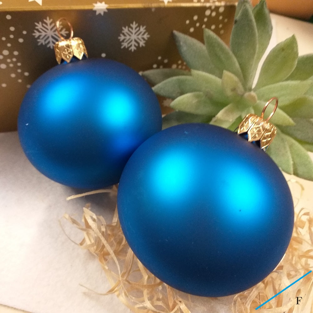 colore blu sfere palline vetro 70-80 mm addobbi albero Natale fai da te decorazioni da appendere vetrinistica
